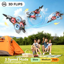 Load image into Gallery viewer, Foam Remote Control Airplanes RC Planes for Kids Adults 4-7 8-16, Remote Control Planes Fighter Jet with Light, 360° Flip Fighter Jet Toy