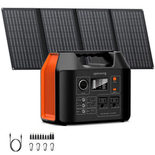 Load image into Gallery viewer, Solar Powered Generator, 300W Portable Power Station with Solar Panel 40W