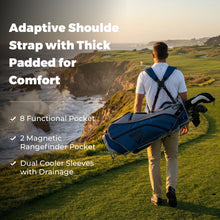 Load image into Gallery viewer, ASK ECHO Soundless 14-Way Golf Stand Bag for Men & Women