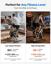 Load image into Gallery viewer, Merach Exercise Bike, Brake Pad/Magnetic Stationary Bike with Exclusive App- Greyycling Bike with 270LBS Weight Capacity, Dumbbell Rack and Fitness Courses for Weight Loss