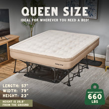 Load image into Gallery viewer, Oaktiv PeakRest Twin Air Mattress with Frame & Built-in Pump