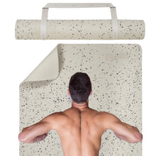 Load image into Gallery viewer, Gogokiwi Extra Wide Yoga Mat for Men Women (72"L x 36"W) Non Slip Fitness & Exercise Mat with Alignment Marks for Yoga, Pilates, Floor Workouts, Stone White