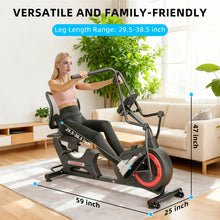 Load image into Gallery viewer, VANSWE Pro Recumbent Elliptical Cross Trainer