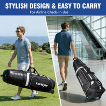 Load image into Gallery viewer, Golf Travel Bag for Airlines, Hard Case Top, TSA Lock, 1680D Oxford Fabric