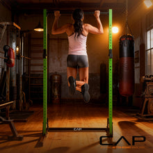Load image into Gallery viewer, CAP Barbell Power Rack with Pull Up Bar & Attachments - Red