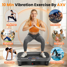 Load image into Gallery viewer, AXV Vibration Plate Fitness Platform Exercise Machine Vibrating Shaking Full Body Shaker Workout Vibrate Stand Shake Board Sport for Weight Loss Fat Burner for Gym Home Office