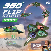 Load image into Gallery viewer, NUTTY TOYS RC Stunt Airplane for Kids & Adults - 3X Extended Battery Life, Top LED Jet Fighter 2026