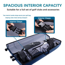 Load image into Gallery viewer, uniHimal Hard Case Golf Travel Bag, Waterproof Club Protection