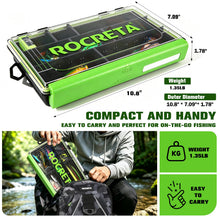 Load image into Gallery viewer, ROCRETA Fishing Lures Kit with Tackle Box, Trout, Bass Fishing Kit