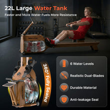 Load image into Gallery viewer, WENOKER Water Rowing Machines for Home Use - Caramel