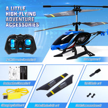 Load image into Gallery viewer, RC Helicopter, 2.4G Remote Control Helicopter with LED Lights, Sky Rover Vigilante, Indoor Outdoor Remote Control, Blue