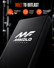 Load image into Gallery viewer, Mikolo Weight Bench - 1300 Weight Capacity and 40 Adjustable Positions for Full Body Workouts, Incline, Decline and Flat Setting for Garage and Home Gym, Black