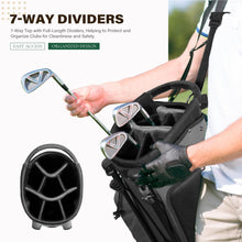 Load image into Gallery viewer, uniHimal Lightweight 7-Way Golf Stand Bag for Men & Women (Gray)