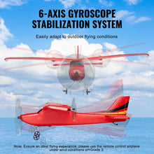 Load image into Gallery viewer, RC Airplane, 2.4GHz 2 Channel Remote Control Aircraft with 6-Axis Gyro Stabilizer, Ready to Fly Aircraft Toy with 2 Batteries, Red