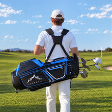Load image into Gallery viewer, GoHimal 14-Way Lightweight Golf Stand Bag with Multiple Pockets Blue