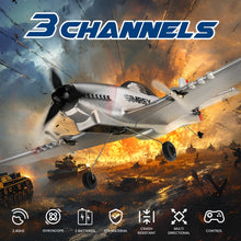 Load image into Gallery viewer, SIMREX RC Plane for Kids - 2.4GHz 3-Channel Remote Control Airplane Toy