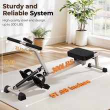 Load image into Gallery viewer, FEIERDUN Compact Adjustable Rowing Machine for Home