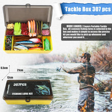 Load image into Gallery viewer, EXAURAFELIS Fishing Gear Fishing Lures All-in-one Tackle Box Minnow Crankbait Spinnerbaits VIB Jigs Hooks Paddle swimbaits Frog Lure Spoon Sinking Lure for Bass Trout Walleye Redfish