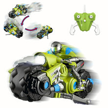 Load image into Gallery viewer, Imports 2.4Ghz RC Motorcycle Remote Control Stunt Drift Bike Racing Vehicle - 1/10 R/C High Speed Cyclone Motorbike (Green)