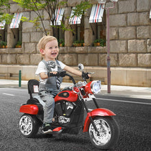 Load image into Gallery viewer, Kids Motorcycle, 6V Battery Powered Ride on Chopper Motorcycle w/Horn, Headlight, 3-Wheel Stable Ride on Toys (Red)