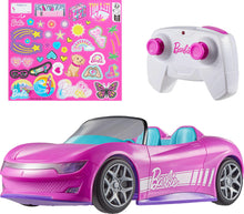 Load image into Gallery viewer, Hot Wheels RC Toy Car, Remote-Control Pink Convertible, Can Hold 2 Fashion Dolls & Trunk Opens for Storage