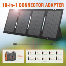 Load image into Gallery viewer, Portable Solar Generator 300W Portable Power Station with 60W Solar Panel