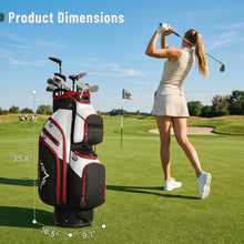 Load image into Gallery viewer, uniHimal Golf Cart Bag, 15 Way Organizer Divider Top with Handles