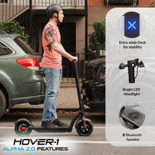 Load image into Gallery viewer, Foldable Electric Scooter with 450W Brushless Motor, 18 mph Max Speed, 10” Air-Filled Tires and 12 Mile Range