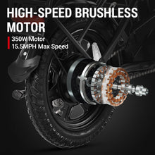 Load image into Gallery viewer, Electric Bike, 350W Motor Folding Electric Bicycles, 36V 7.5Ah Battery, 3 Levels Assist, Dual Disc Brakes, 14" Foldable