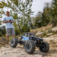 Load image into Gallery viewer, RC Truck UTB18 Capra 4WS 1/18th 4x4 RTR (Comes with Everything Needed to Run), Blue, AXI-1750T1