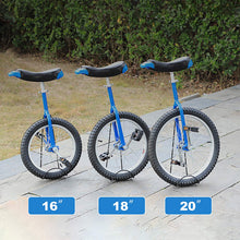 Load image into Gallery viewer, Unicycle Leakproof Butyl Tire Wheel Cycling Outdoor Sports Fitness Exercise, Wheel Unicycle with Alloy Rim,16", 18", 20" Three Size Options,Yellow,20“