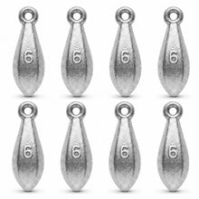 Load image into Gallery viewer, Bank Sinkers Fishing Weights, No-Roll Hexagonal, Surf & Catfish Saltwater