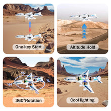 Load image into Gallery viewer, LEFEI Rc Drone Remote Control Airplane -2.4GHz Foam V17 Jet Fighter Stunt,360° Drop-Resistant