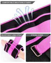 Load image into Gallery viewer, Adjustable Ankle Weights 1-10 LBS Pair with Removable Weight for Jogging, Gymnastics-Purple