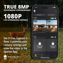 Load image into Gallery viewer, Spartan Camera 2 Pack GoLive3 Hunting Trail Camera, Live Streaming, 96° Wide Angle, Motion Activated, On-Demand FHD Photos and 1080p Videos, Built-in Lithium Battery,Blackout IR Flash,GPS,Weatherproof