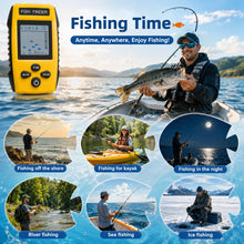 Load image into Gallery viewer, Portable Fish Finder, Handheld Depth Finder with Sonar Transducer