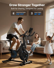 Load image into Gallery viewer, Merach Exercise Bike, Brake Pad/Magnetic Stationary Bike with Exclusive App- Black