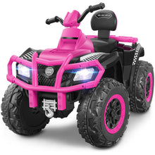 Load image into Gallery viewer, 2 Seater Ride on ATV for Big Kids, 4 Wheeler Quad Ride on Toy with 10AH Battery,2 * 80 W Motor, 4mph Max Speed, Pink