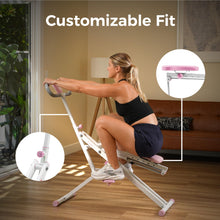 Load image into Gallery viewer, Sunny Health & Fitness Upright Row-N-Ride® Exerciser in Pink