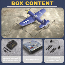 Load image into Gallery viewer, ANBURI RC Plane, F4U Remote Control Airplane, 2.4GHz 3 Channel Fighter with 6 Axis