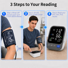 Load image into Gallery viewer, Lineshare Blood Pressure Monitor for Home Use, Large LED Display BP Machine with Adjustable Cuff Fits 8.7"–16.5" Arms