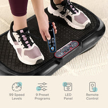 Load image into Gallery viewer, Lifepro Waver Vibration Plate Exercise Machine – High-Intensity Vibration Plate for Lymphatic Drainage – Full-Body Workout Vibrating Platform with Loop Bands – Fitness Equipment for Strength & Toning