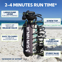 Load image into Gallery viewer, SUN NINJA Portable Shower with 7 Mode Shower Head, 2.1 Gal Camping Shower