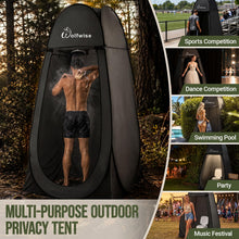 Load image into Gallery viewer, WolfWise Pop Up Shower Tent for Camping Essentials, Compact & Lightweight