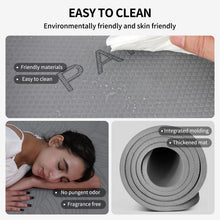 Load image into Gallery viewer, PAIDU Large Yoga Mat-72’x36’x0.4’ Extra Width & Thick,Comfortable,Non-Slip Exercise Mat-Works Great on All Floor for Stretching,Yoga Studio,Gym or Home Workouts (Gray)