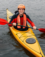 Load image into Gallery viewer, Owntop Automatic Inflatable Swim Vest Adults, Highly Visible Manual Swim Jacket with 24g CO2 Cartridge, Low Profile for Kayak, Fishing, Paddle Sports, Orange