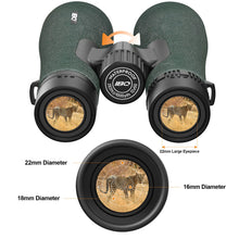 Load image into Gallery viewer, 12x50 UHD Binoculars for Adults High Powered with Upgraded Phone Adapter - Large View, Lightweight, IPX7 Waterproof, BAK4 Prism - Binoculars for Hunting Bird Watching Cruise
