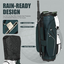 Load image into Gallery viewer, Beutyal 15 Way Golf Cart Bag with Organizer Top, Golf Club Cart Bag for Men