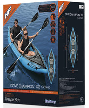 Load image into Gallery viewer, Hydro Force Cove Champion X2 10' 2-Person Inflatable Kayak Set with Paddles