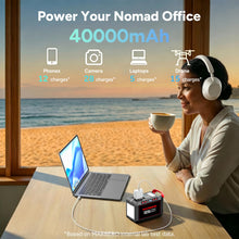Load image into Gallery viewer, MARBERO 200W Portable Power Station 148Wh Camping Solar Generator Laptop Power Bank with AC Outlet 110V, DC, USB QC3.0, LED Flashlights for CPAP Home Outdoor Trip Emergency Backup